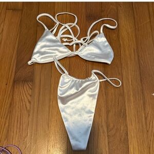 Oh Polly, Neena swim white bathing suit size small